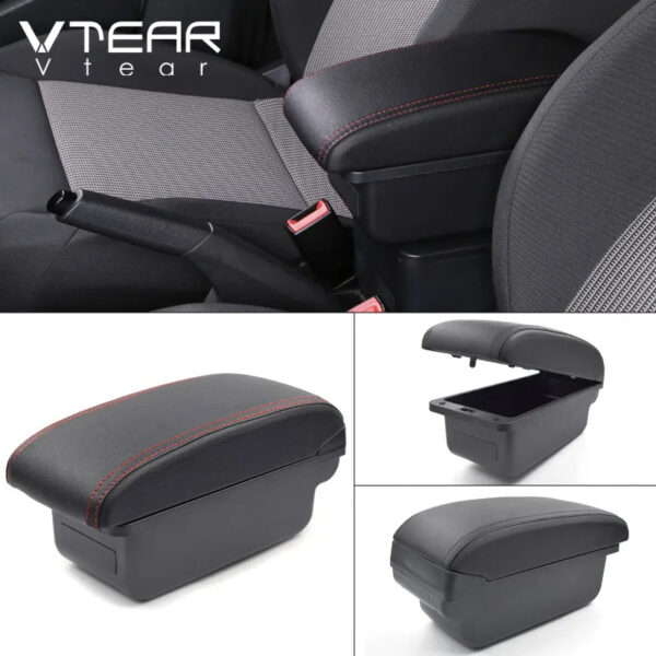 Luxury Premium Microfibre Leather Universal Armrest Centre Console Storage Box - Image 40