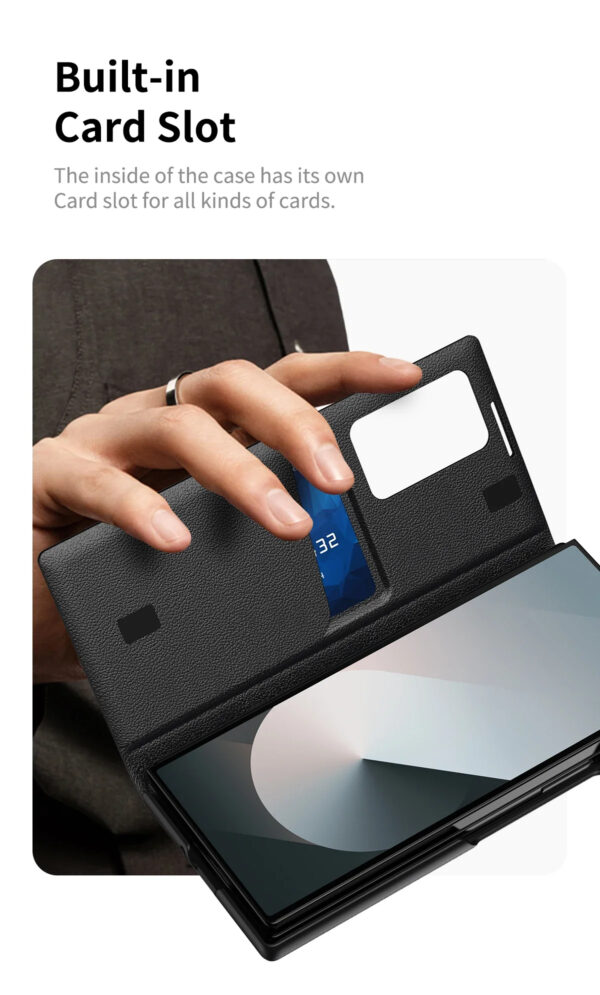 Original Samsung Galaxy Clear View Flip Case Cover with a Sensor For Galaxy Z Fold Series - Image 5