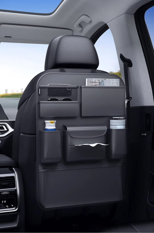 Luxury Premium Car Seat Back Storage Bag Interior Multi-Pockets Organizer Backseat Hanging Bag Storage - Image 10