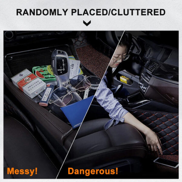 Luxury Premium Car Seat Back Storage Bag Interior Multi-Pockets Organizer Backseat Hanging Bag Storage - Image 29