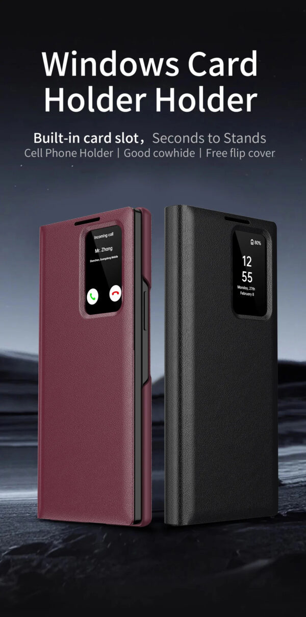 Original Samsung Galaxy Clear View Flip Case Cover with a Sensor For Galaxy Z Fold Series - Image 13
