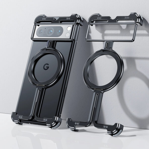 Luxury Premium Metal Frame Magnetic Aluminum Alloy Holder Phone Case for Google Pixel 9 Pro - Image 10