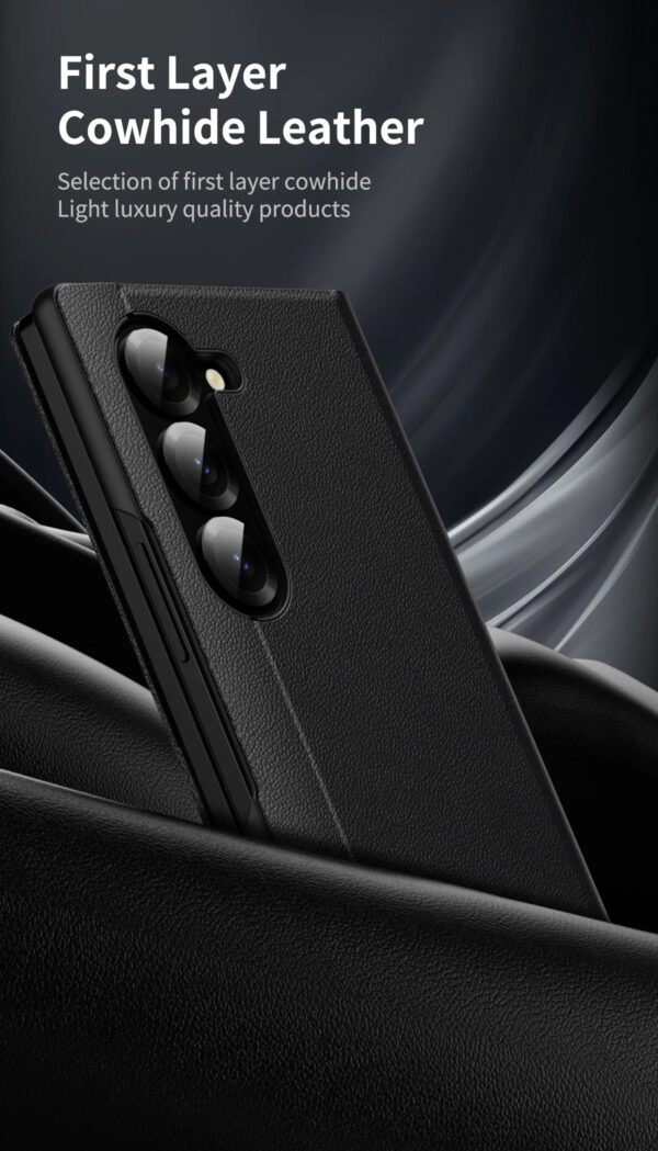 Original Samsung Galaxy Clear View Flip Case Cover with a Sensor For Galaxy Z Fold Series - Image 14