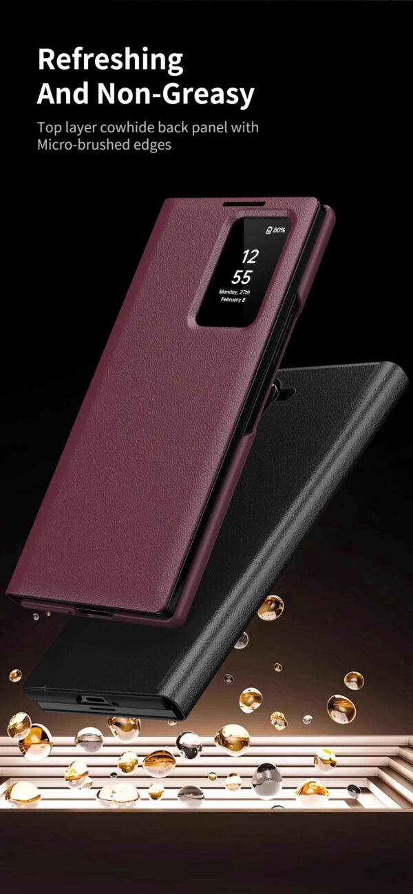 Original Samsung Galaxy Clear View Flip Case Cover with a Sensor For Galaxy Z Fold Series - Image 16