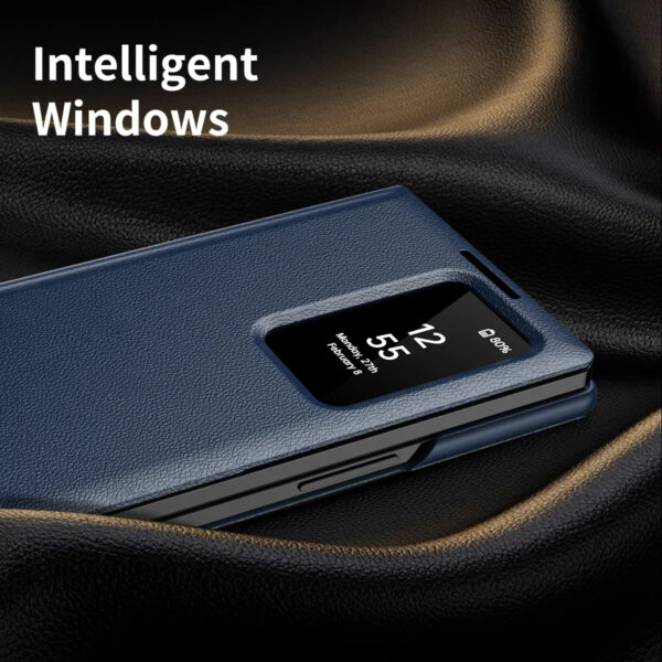 Original Samsung Galaxy Clear View Flip Case Cover with a Sensor For Galaxy Z Fold Series - Image 23