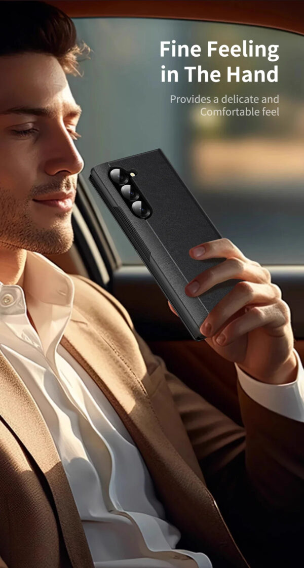 Original Samsung Galaxy Clear View Flip Case Cover with a Sensor For Galaxy Z Fold Series - Image 17