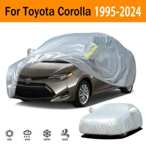 Luxury Premium Waterproof All Weather Sun Protection SUV Outdoor Car Cover - Silver, Extra Large