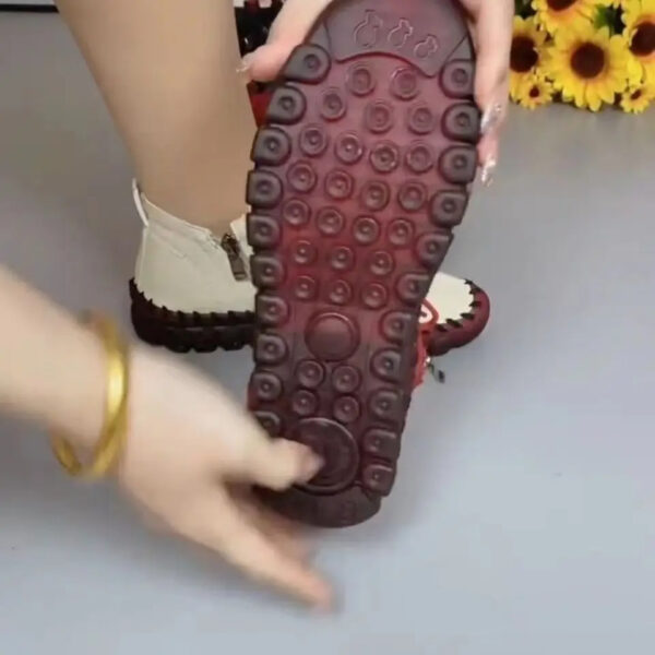 High Quality Leather Flat New Spring Casual comfortable ladies Shoe - Image 7
