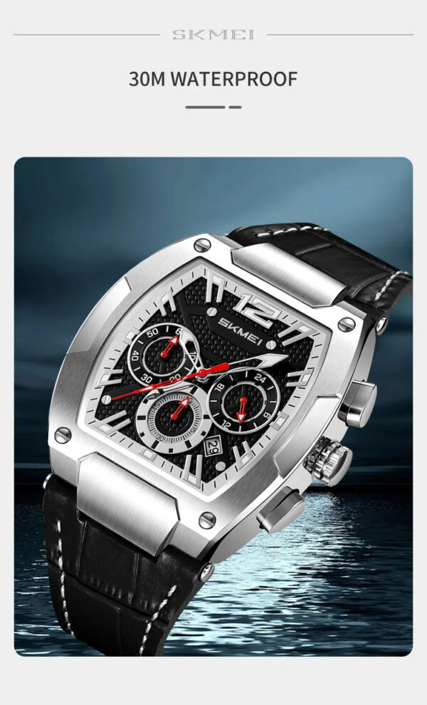 SKMEI  Barrel Dial Waterproof Quartz Watch Fashion Trend Watch - Image 6