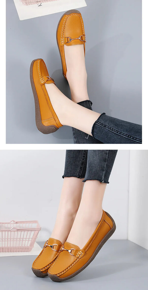 Luxury Premium Mocasines Slip on PU Leather High Quality Loafers Women Shoes - Image 6