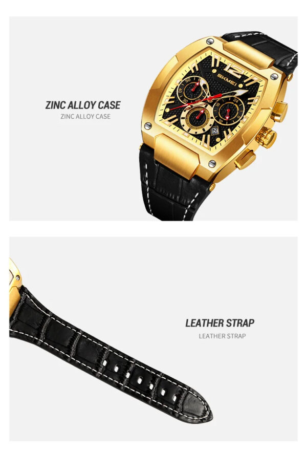 SKMEI  Barrel Dial Waterproof Quartz Watch Fashion Trend Watch - Image 7