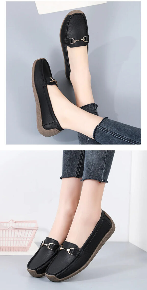 Luxury Premium Mocasines Slip on PU Leather High Quality Loafers Women Shoes - Image 7