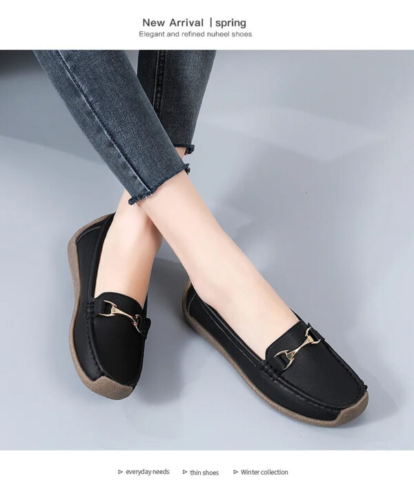 Luxury Premium Mocasines Slip on PU Leather High Quality Loafers Women Shoes - Image 8