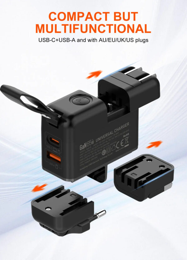 LDNIO Gallium 65W High Power Four-in-One Laptop Mobile Phone Charger GaN Universal - Image 2