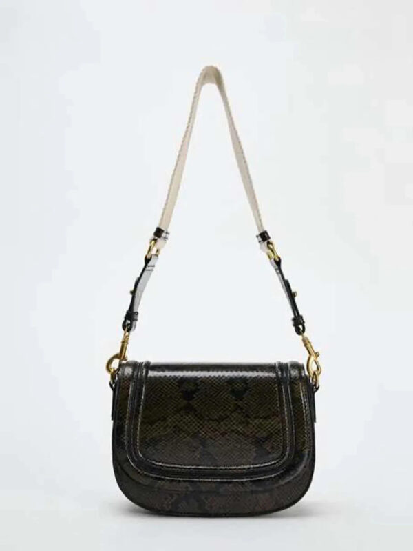 Luxury Premium PU Leather Fashion Vintage Designer Wide Strap Saddle Shoulder Bag - Image 16