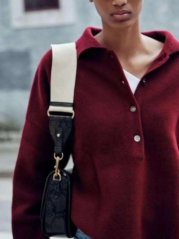 Luxury Premium PU Leather Fashion Vintage Designer Wide Strap Saddle Shoulder Bag - Image 17