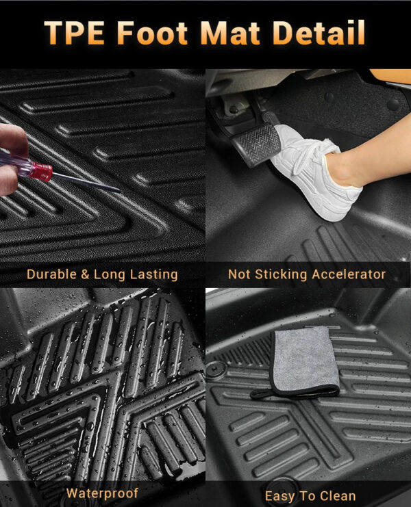 Luxury Premium All-Weather custo trunk waterproof 5D Car Floor Mat - Image 4