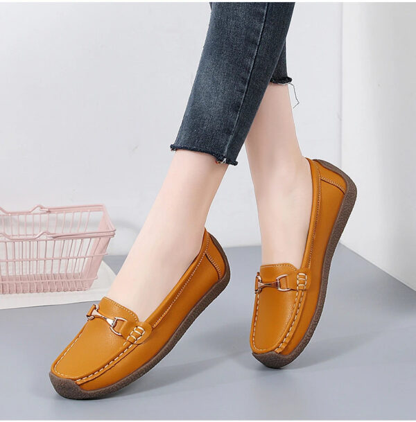 Luxury Premium Mocasines Slip on PU Leather High Quality Loafers Women Shoes - Image 2