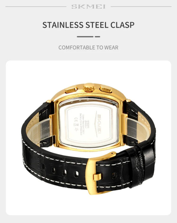 SKMEI  Barrel Dial Waterproof Quartz Watch Fashion Trend Watch - Image 4