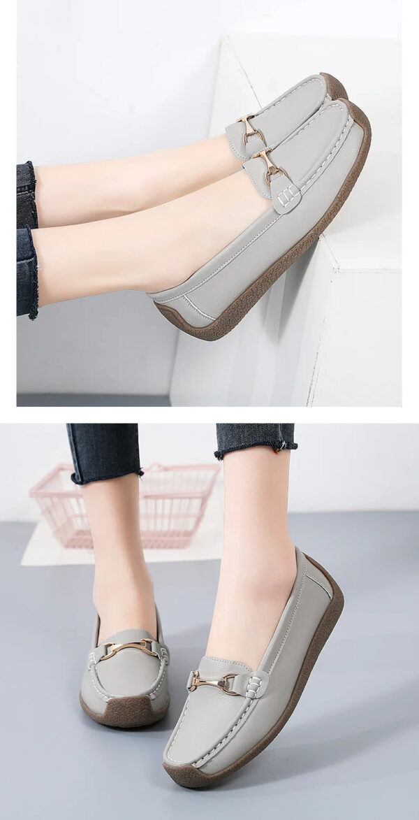 Luxury Premium Mocasines Slip on PU Leather High Quality Loafers Women Shoes - Image 4