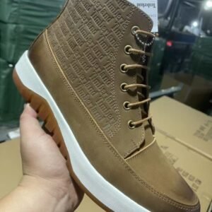New 2024 Handmade Timberlake Leather Fashion Designer  Men Boots - Brown