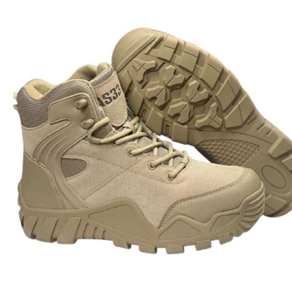 AS33 Men's Tactical High-Top Cowhide Hiking Desert Outdoor Boots - Image 22