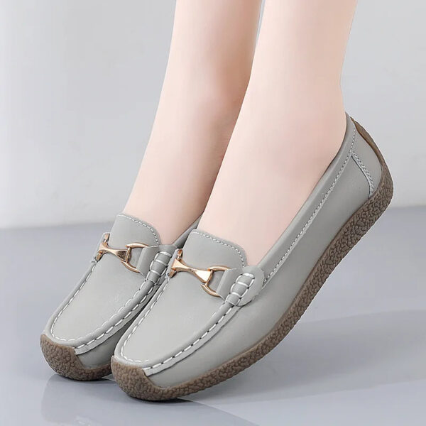 Luxury Premium Mocasines Slip on PU Leather High Quality Loafers Women Shoes - Image 17