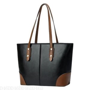 Luxury Premium Underarm Purse Casual Top Handle Travel Bag - Black