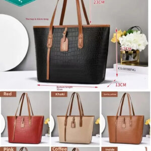 Luxury Premium PU Leather Crocodile Pattern Soft Square Shape Zipper Closure Single Strap Cross-Border Bag