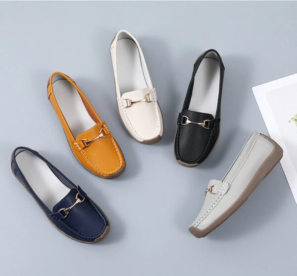 Luxury Premium Mocasines Slip on PU Leather High Quality Loafers Women Shoes - Image 12