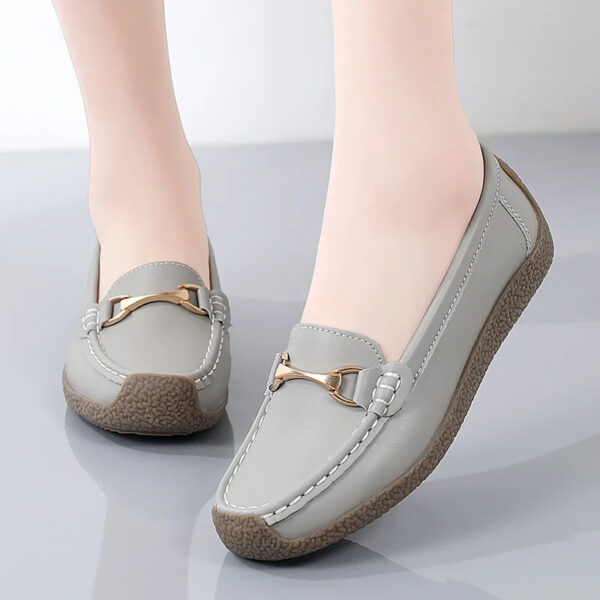 Luxury Premium Mocasines Slip on PU Leather High Quality Loafers Women Shoes - Image 19