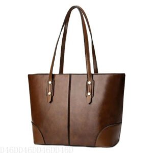 Luxury Premium Underarm Purse Casual Top Handle Travel Bag - Coffee Brown