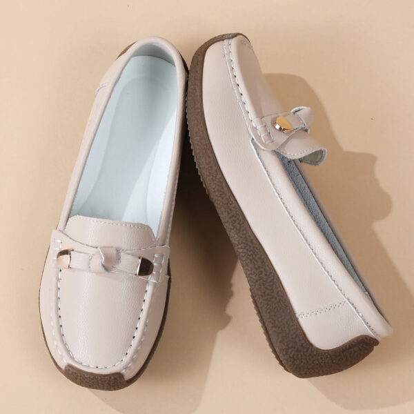 Luxury Premium Mocasines Slip on PU Leather High Quality Loafers Women Shoes - Image 23