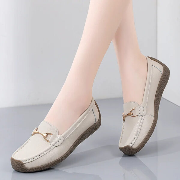 Luxury Premium Mocasines Slip on PU Leather High Quality Loafers Women Shoes - Image 20