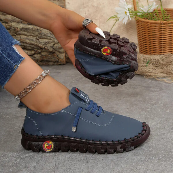 High Quality Leather Flat New Spring Casual comfortable ladies Shoe - Image 27