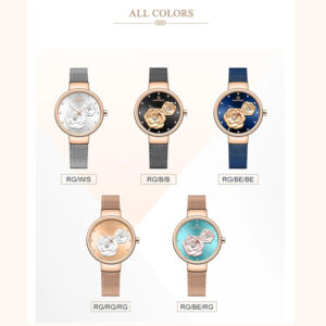 NAVIFORCE Top Design Brand Water Resistant Stainless Strap Women's Watch