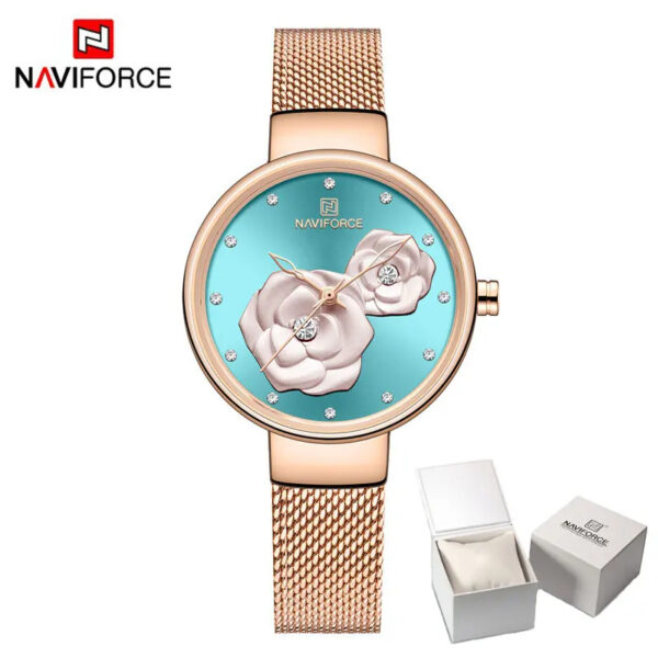 NAVIFORCE Top Design Brand Water Resistant Stainless Strap Women's Watch - Image 29
