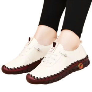 High Quality Leather Flat New Spring Casual comfortable ladies Shoe