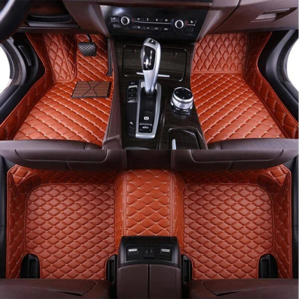 Luxury Premium Leather 7D Car Mats Waterproof Durable Easy Clean Non Skid Customized Car Floor Mat - Image 5