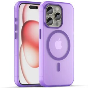 Luxury Premium Matte Candy Magnetic Wireless Charging Transparent Case Covers For iPhone Series