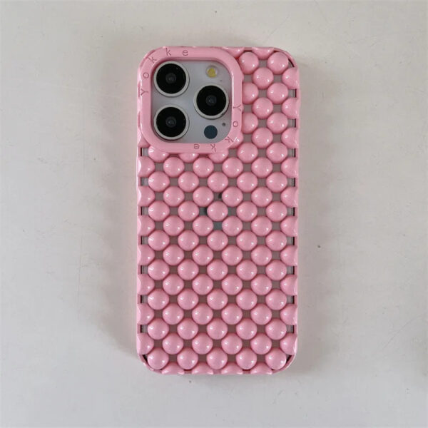 Luxury Premium Unique Creative Hollow 3D Pearl Design Soft TPU Shockproof Mobile Phone Cover for iPhone Series - Image 8