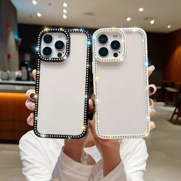 Luxury Glitter Diamond Rhinestones Bling Case For iPhone Case Covers For iPhone Series - Image 2