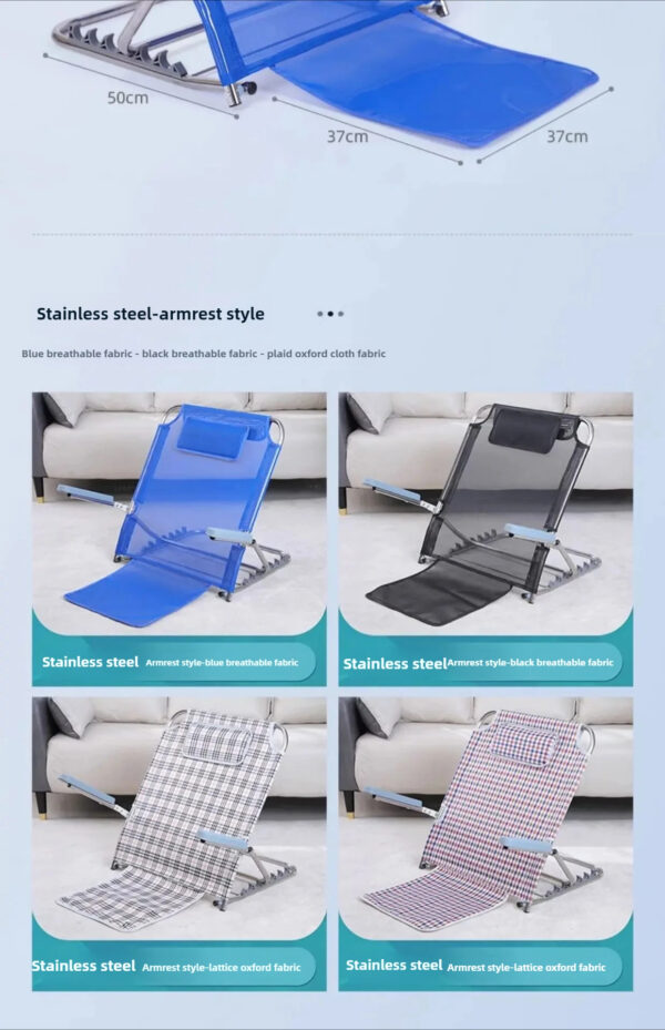 Multiple purpose simple creative Padded Elder Disability Nursing Adjustable Sit-Up Back Rest - Image 13