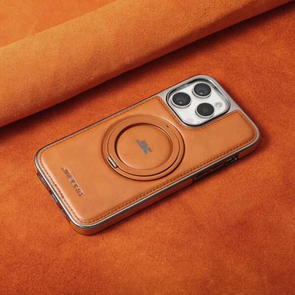 Luxury Premium Kickstand Magnetic Leather Phone Case For iPhone Series - Image 15