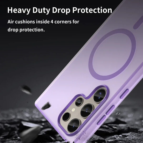 Luxury Premium Matte Candy Magnetic Wireless Charging Transparent Case Covers For Samsung S Series - Image 17