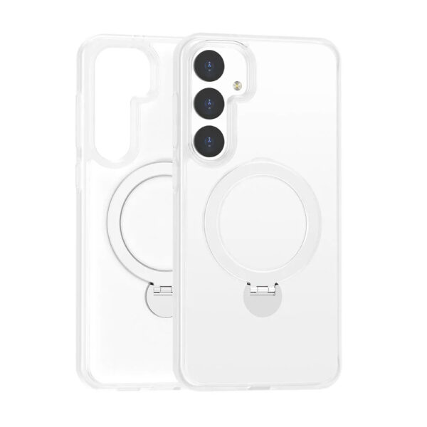Luxury Premium Clear Matte Frosted Magnetic Invisible Metal Kickstand Holder  Case Cover For Samsung A Series - Image 13