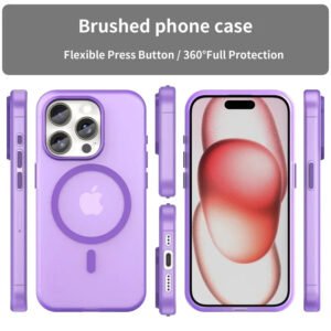 Luxury Premium Matte Candy Magnetic Wireless Charging Transparent Case Covers For iPhone Series