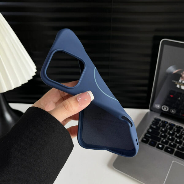 Luxury Premium Soft Silicone Matte Magsafe Case Cover For iPhone Series - Image 3