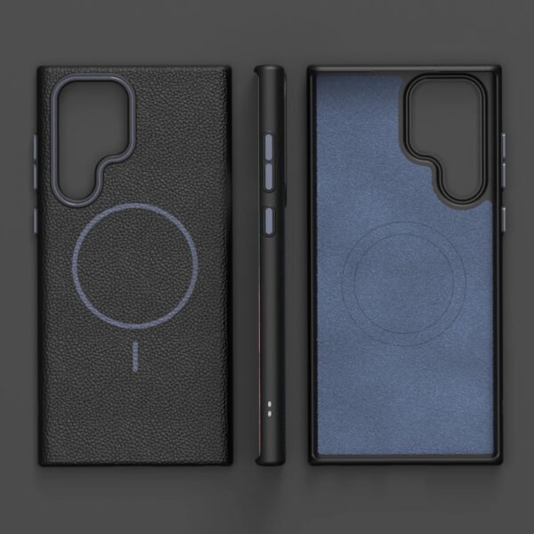 Luxury Premium Business Style Litchi Texture Magnetic Wireless Charging Phone Cover Case for Samsung Galaxy S Series - Image 24