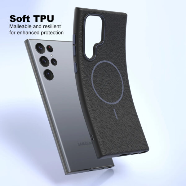 Luxury Premium Business Style Litchi Texture Magnetic Wireless Charging Phone Cover Case for Samsung Galaxy S Series - Image 26